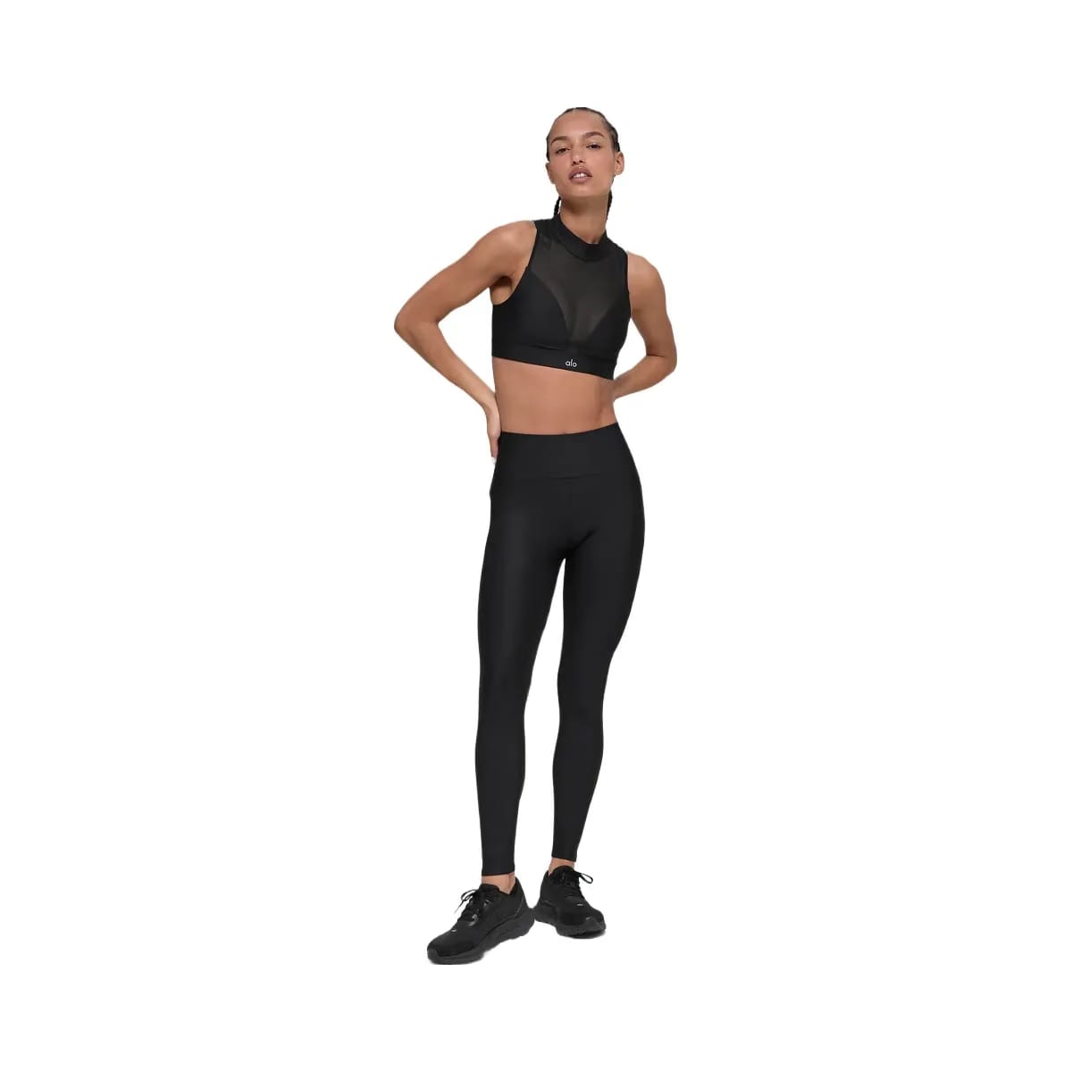 Alo Women's Airlift High-Waist Mesh Infatuation Legging - Black