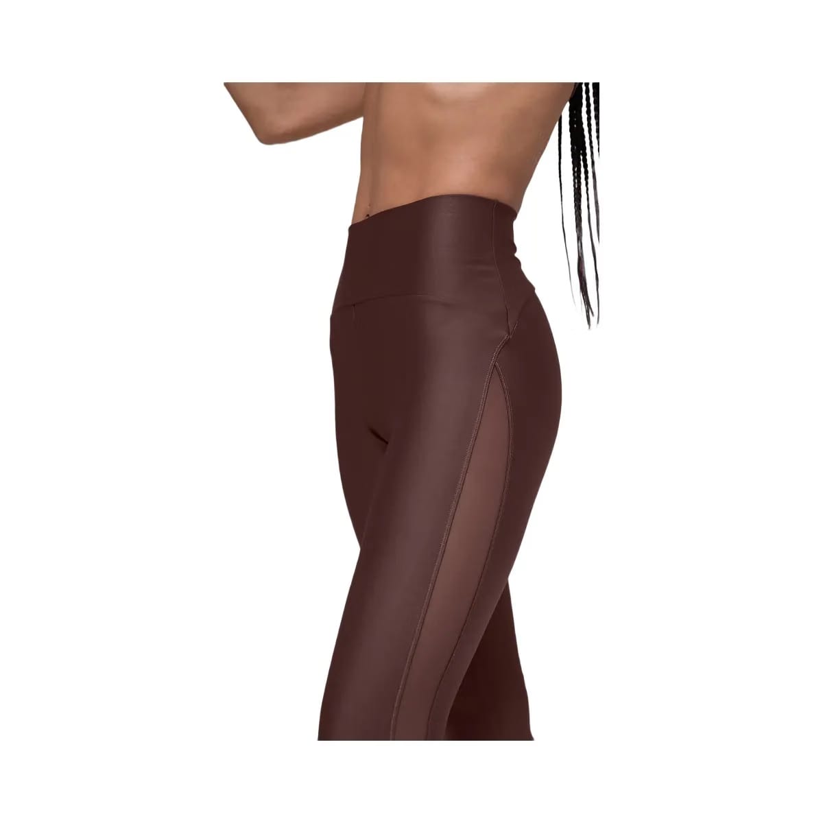 Alo Women's Airlift High-Waist Mesh Infatuation Legging - Brownstone