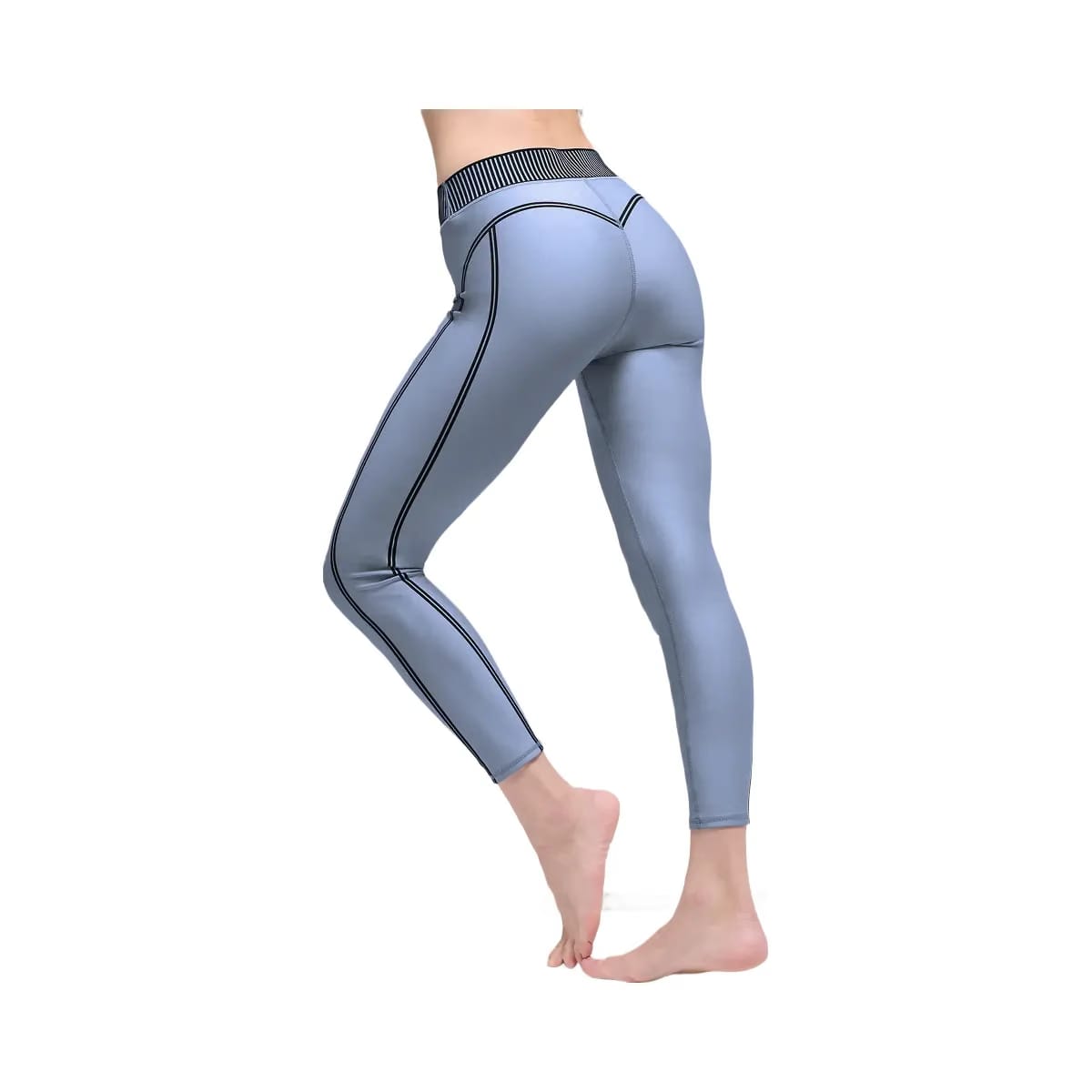 Alo Women's Airlift High-Waist 7/8 Line Up Legging - Winter Frost
