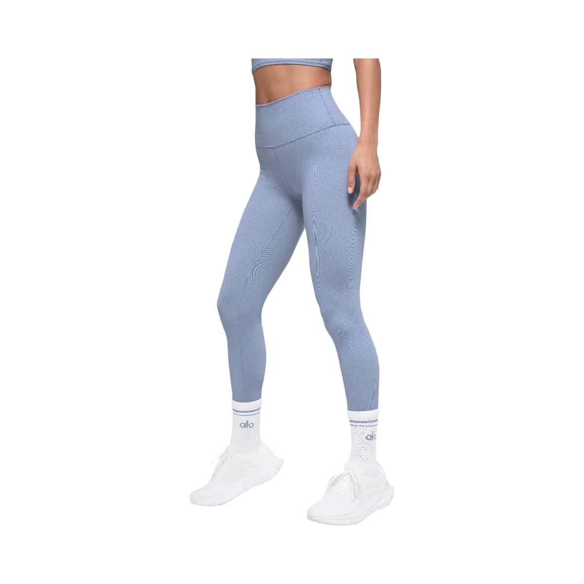 Alo Women's 7/8 High-Waist Airbrush Legging - Winter Frost