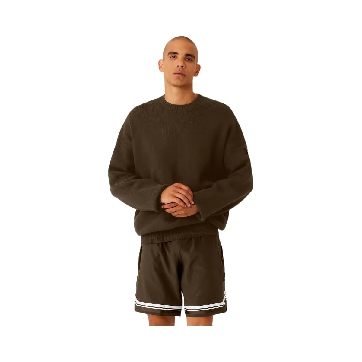 Alo Men's Scholar Crew Neck Sweater - Espresso