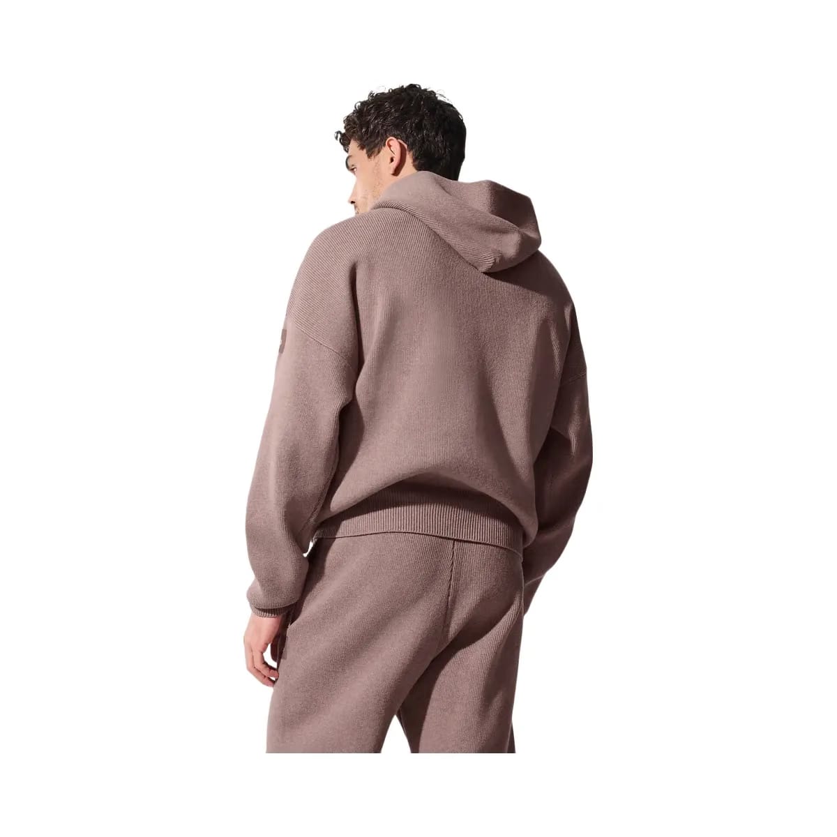 Alo Men's Scholar Hooded Sweater - Mushroom Heather