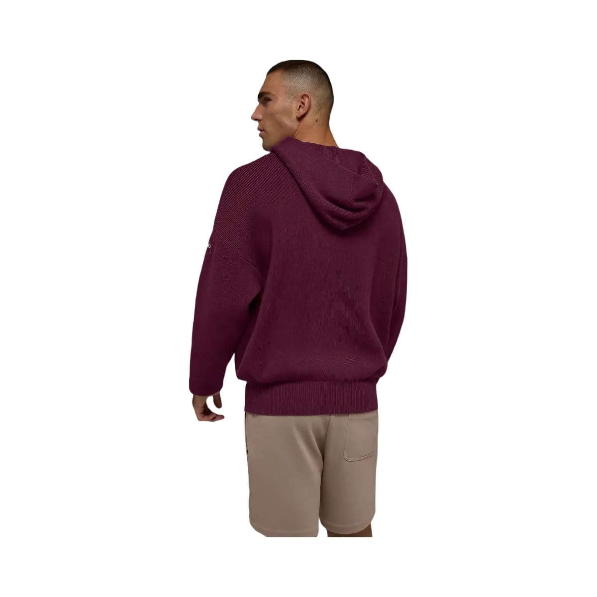 Alo Men's Scholar Hooded Sweater - Burgundy