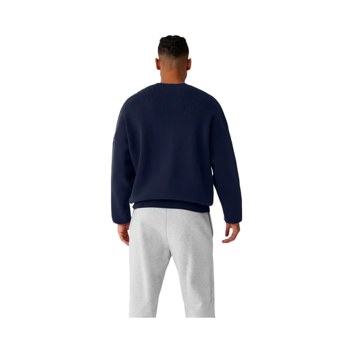 Alo Men's Scholar Crew Neck Sweater - Navy