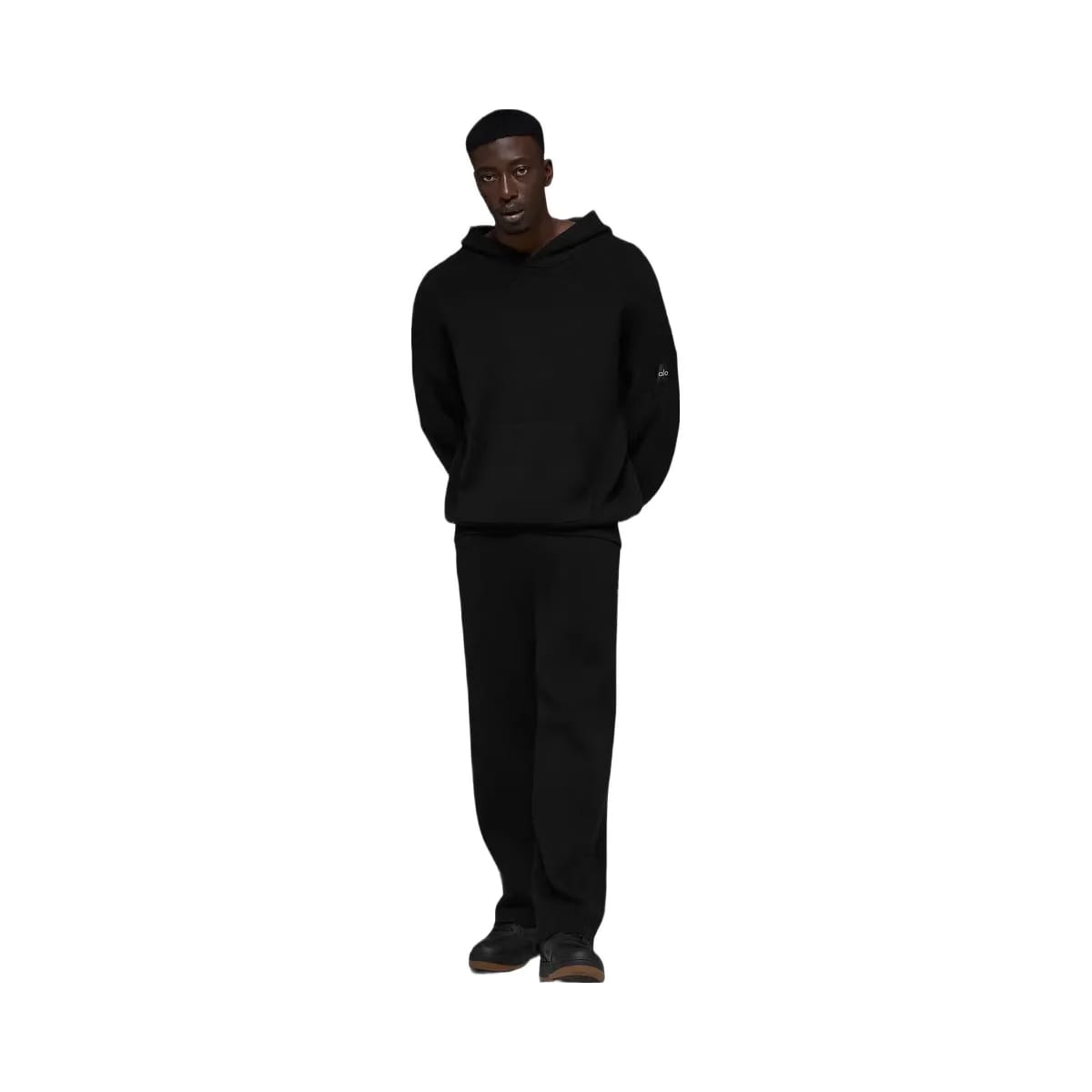 Alo Men's Scholar Hooded Sweater - Black