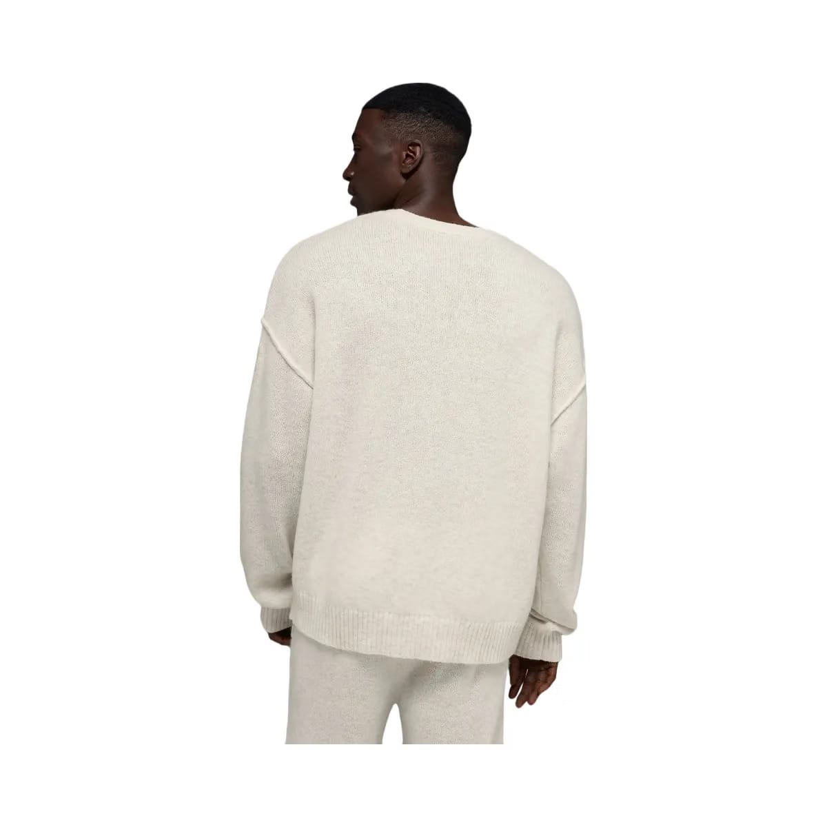 Alo Men's Unisex Wool Cashmere New Class Crewneck Sweater - Bone Heather