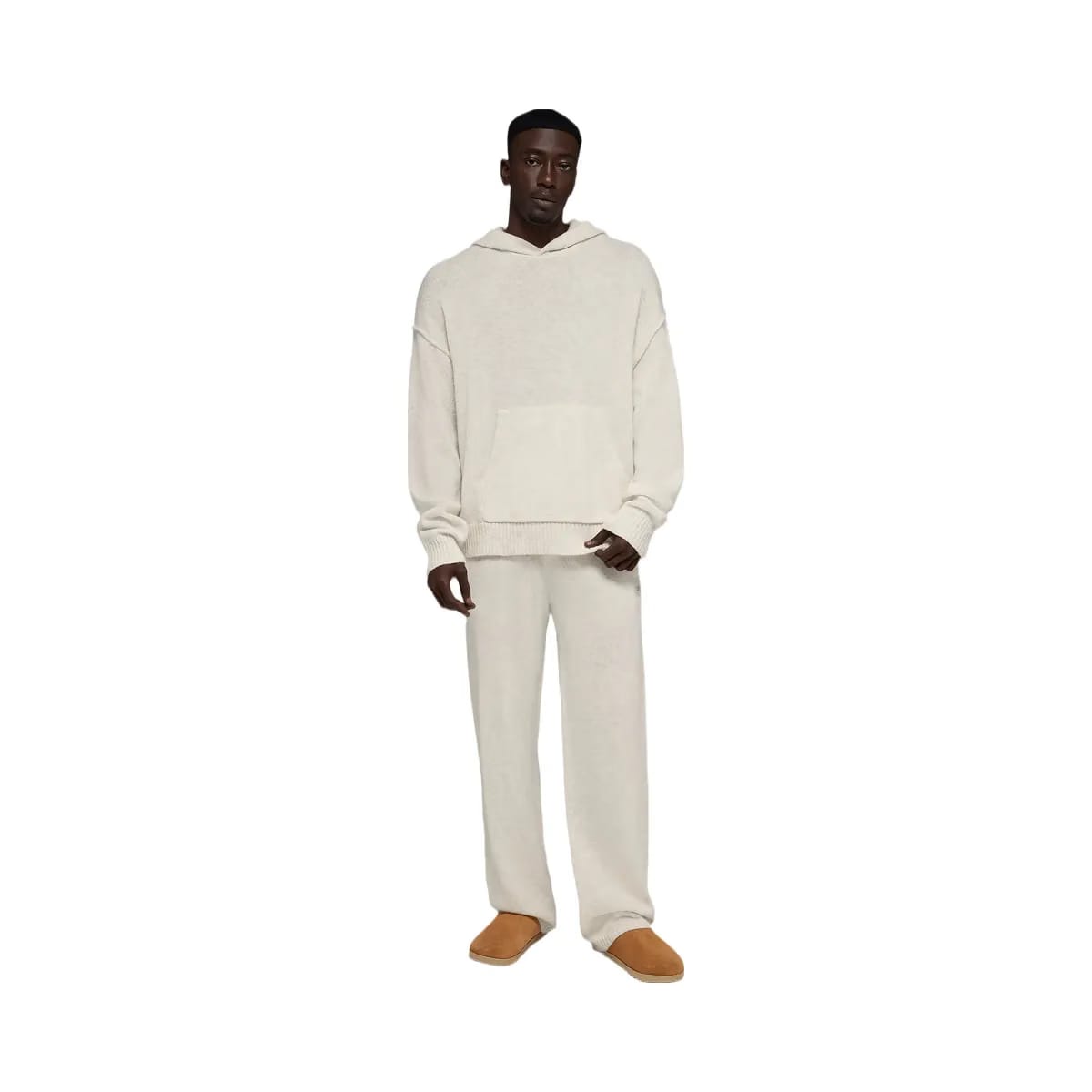 Alo Men's Wool Cashmere New Class Hoodie - Bone Heather