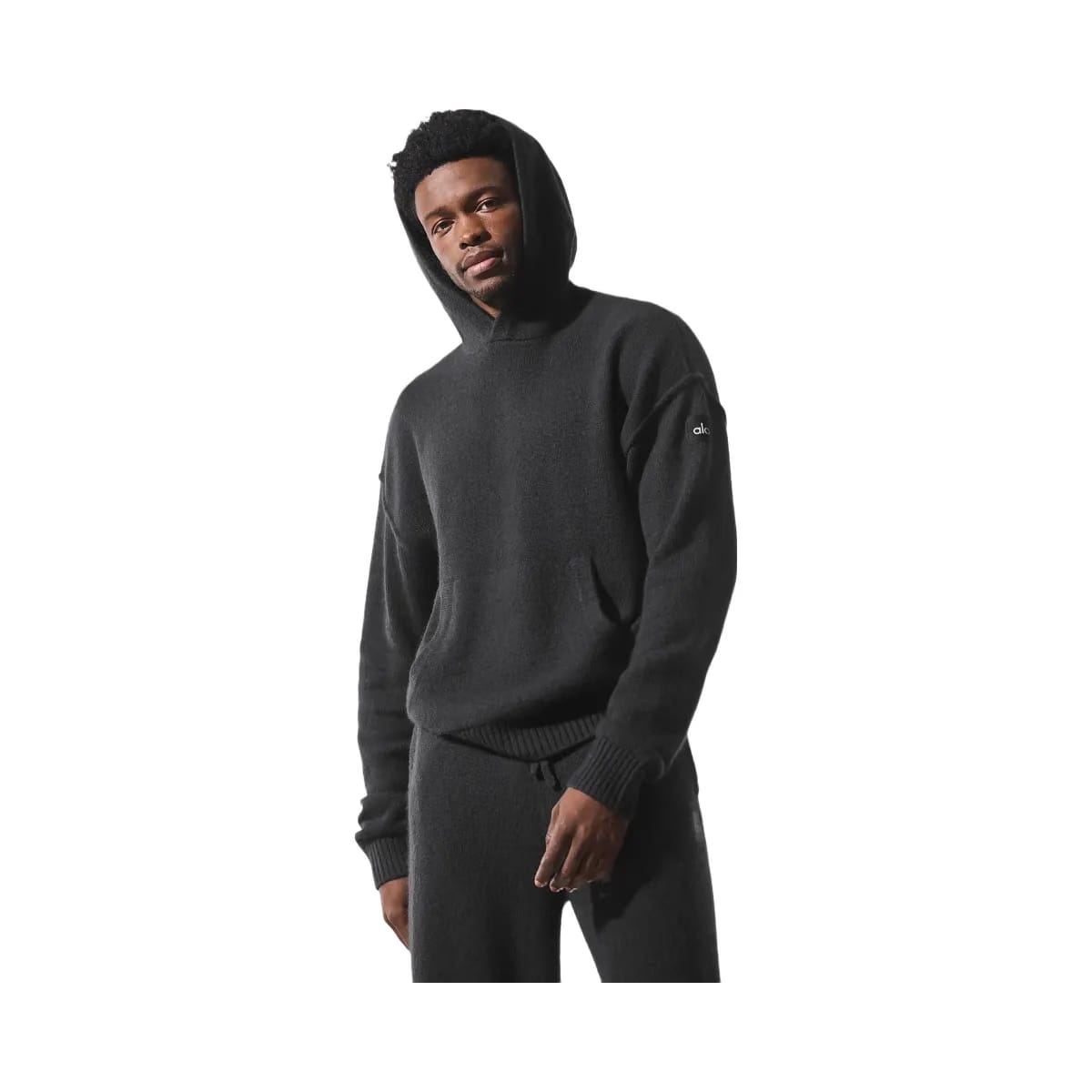 Alo Men's Wool Cashmere New Class Hoodie - Black
