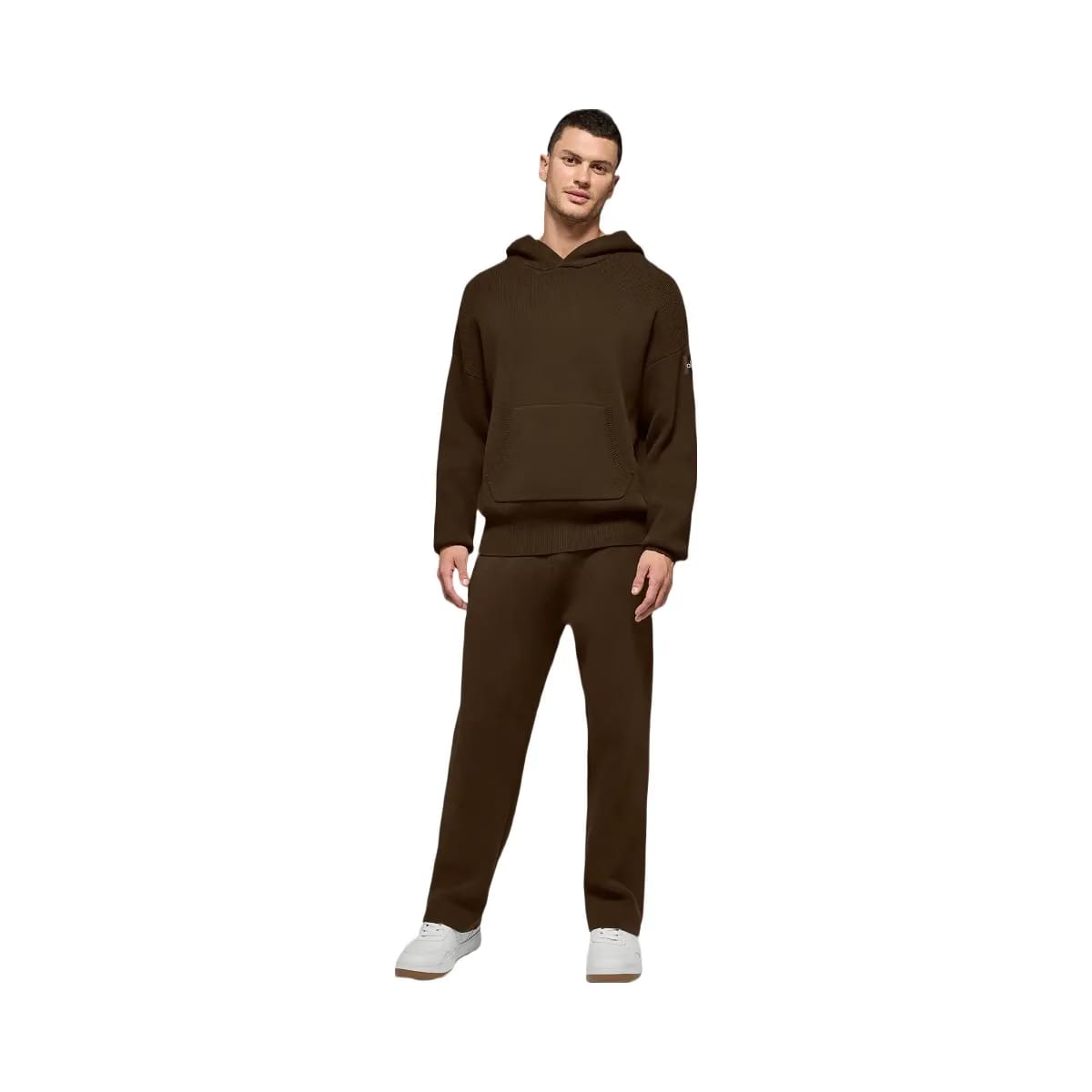 Alo Men's Scholar Hooded Sweater - Espresso