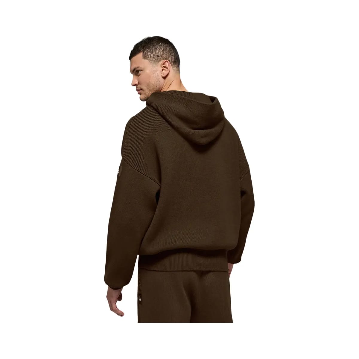Alo Men's Scholar Hooded Sweater - Espresso