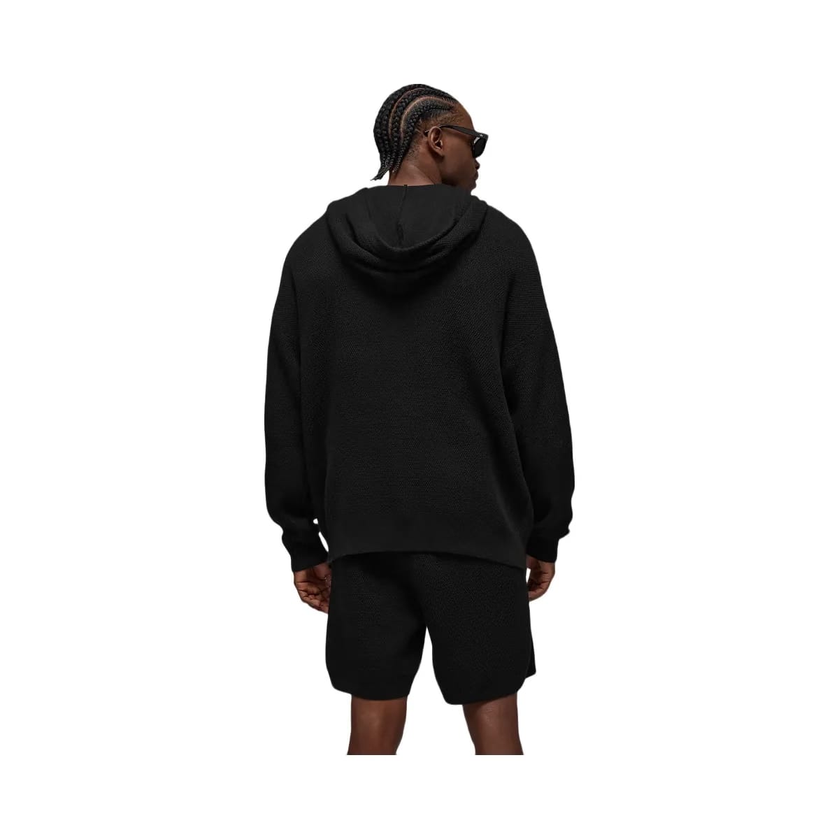 Alo Men's Sports Club Sweater Knit Hoodie - Black