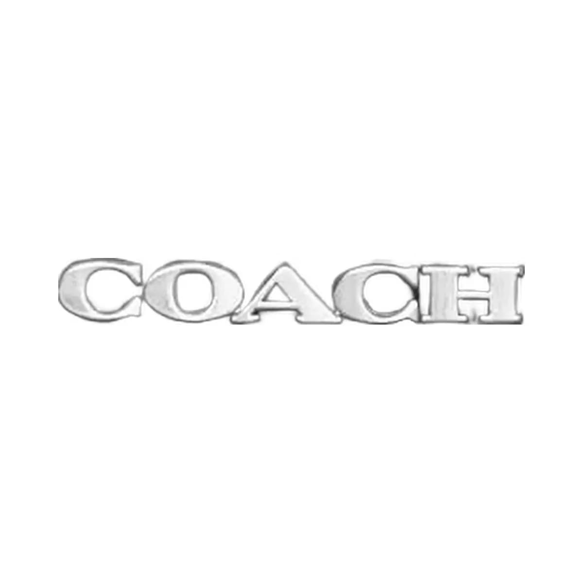 Coach Slim Id Card Case Novelty Leather-Silver-Black