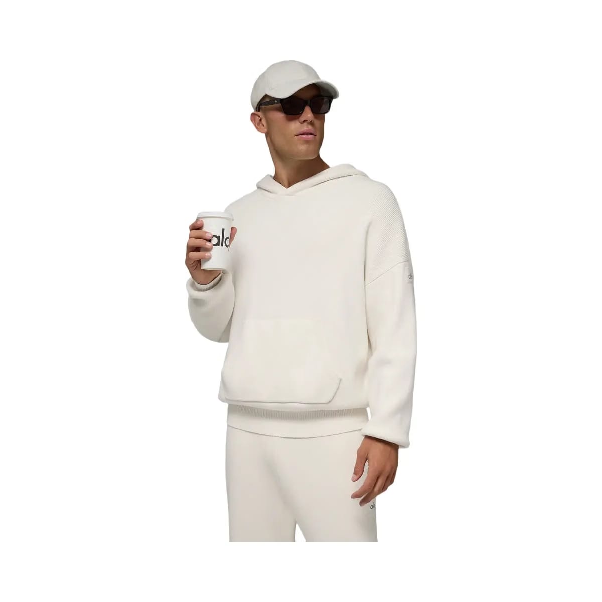 Alo Men's Scholar Hooded Sweater - Ivory