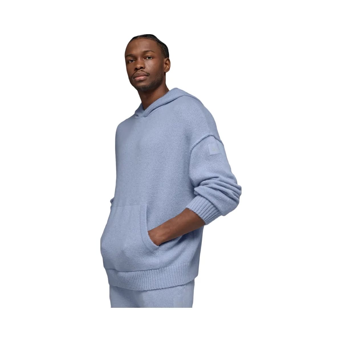 Alo Men's Wool Cashmere New Class Hoodie - Winter Frost