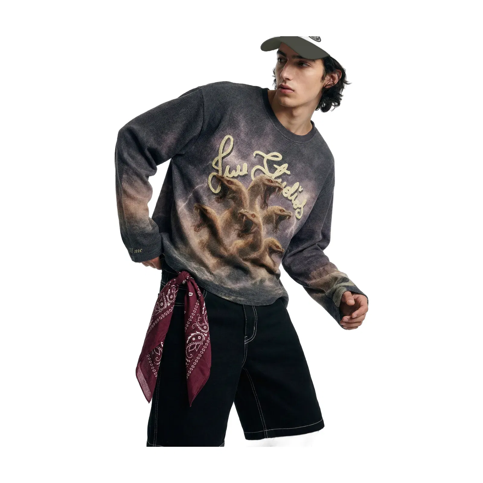 Stormbound Lilac Full Sleeve Waffle T-Shirt