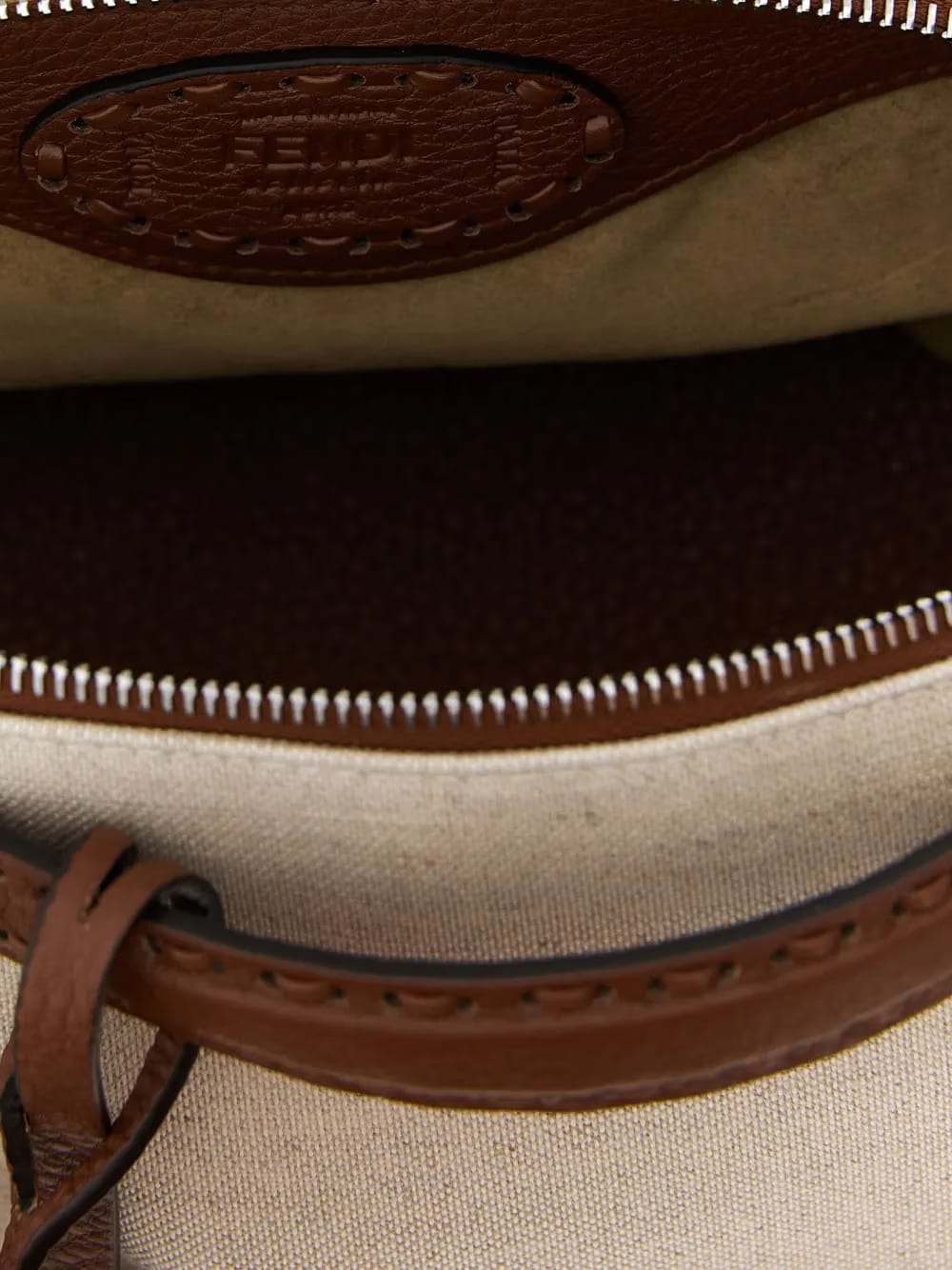 zip-top saddlery-stitching handbag