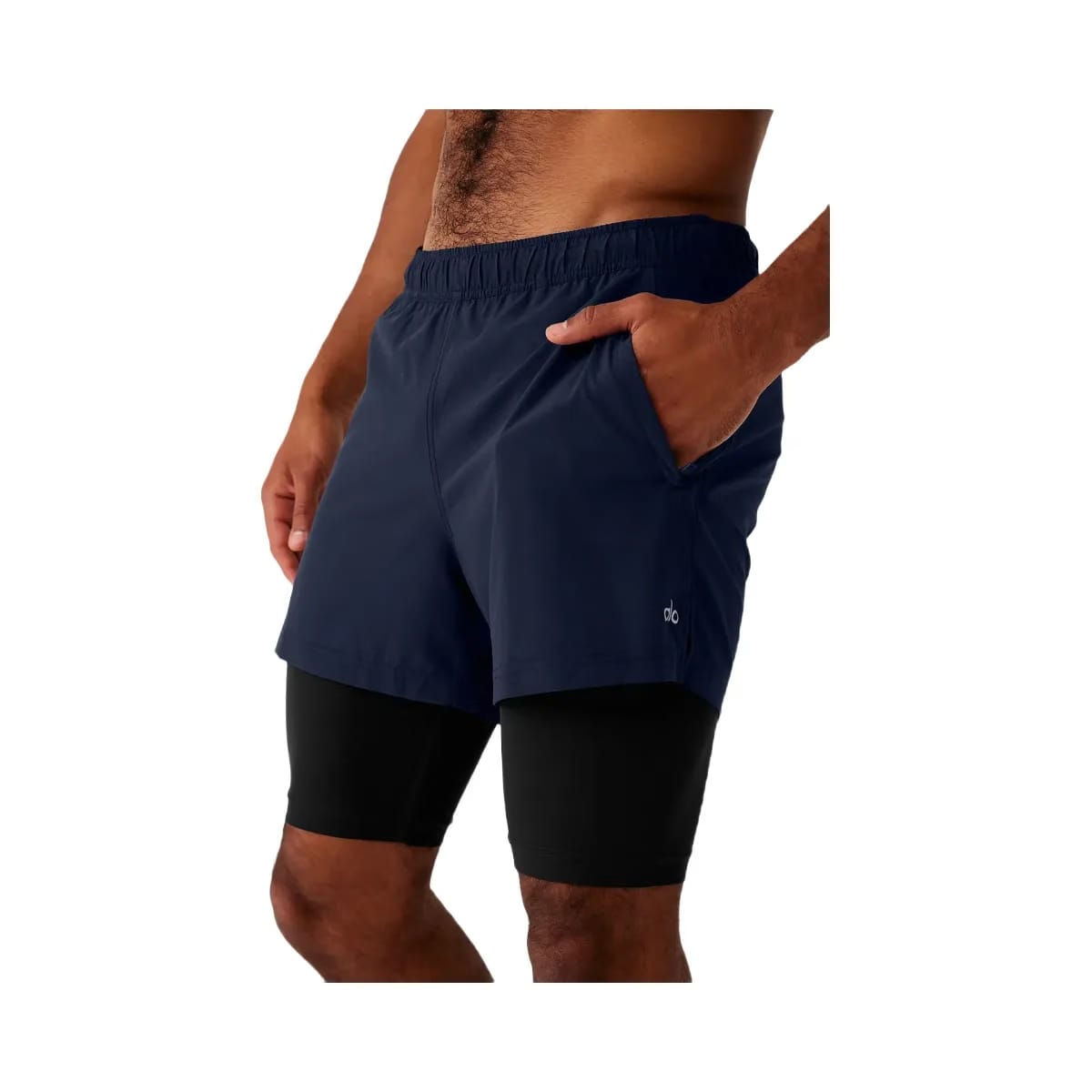 Alo Men's 5" Revival 2-in-1 Short - Navy/Black