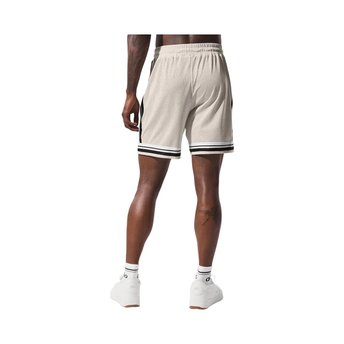 Alo Men's 7" Key Mesh Basketball Short - Bone