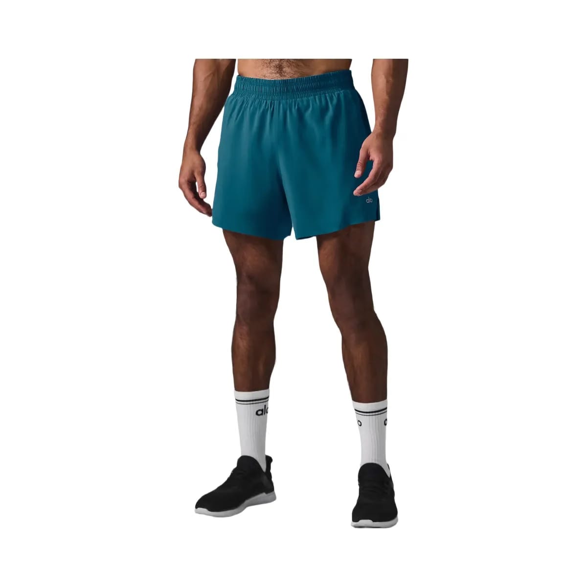 Alo Men's 5" Adapt Running Short - Oceanic Teal