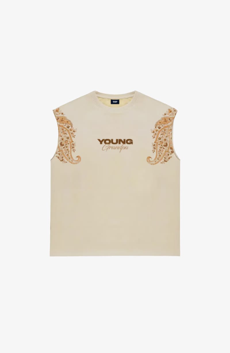 PAISLEY VEST - SAND