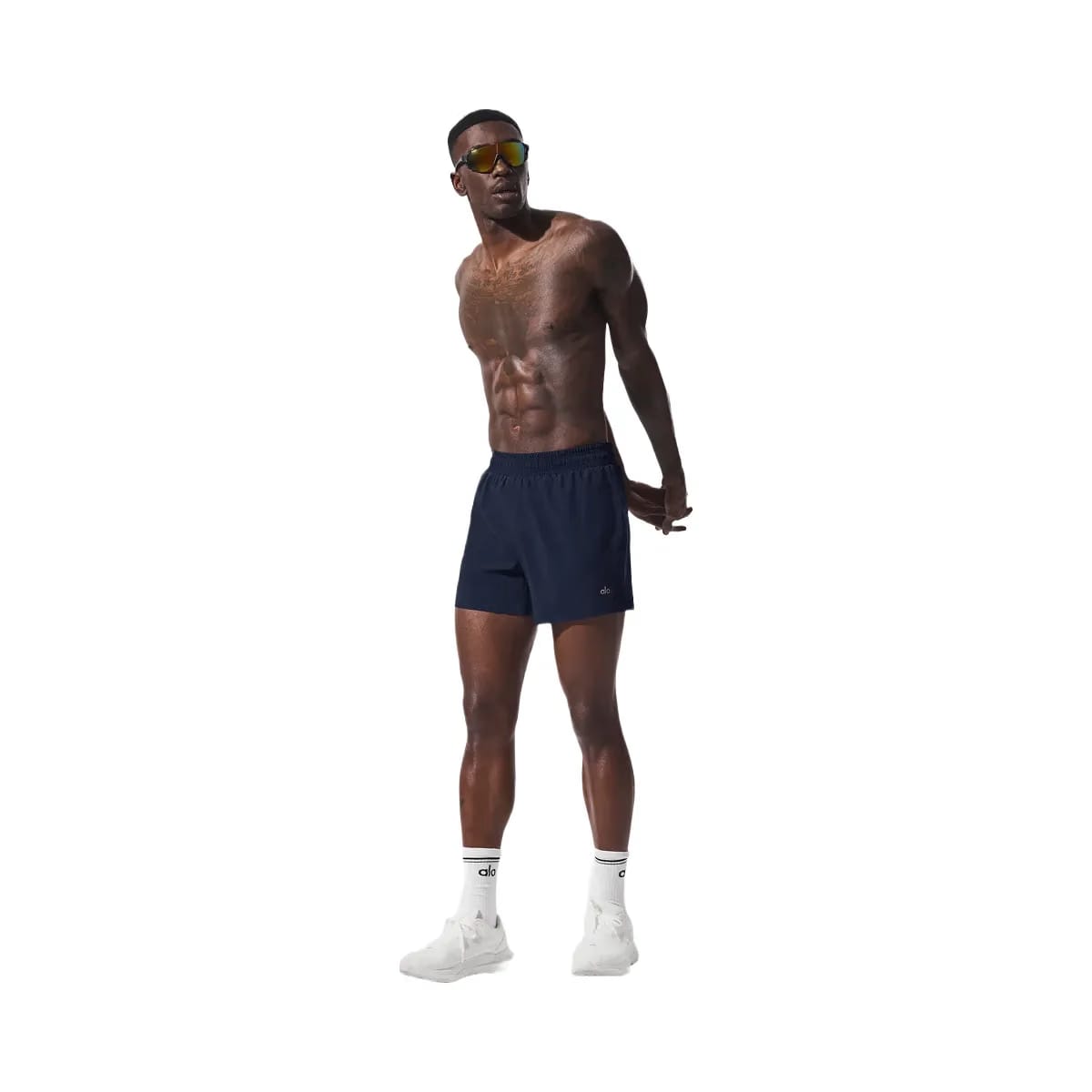 Alo Men's 5" Adapt Running Short - Navy