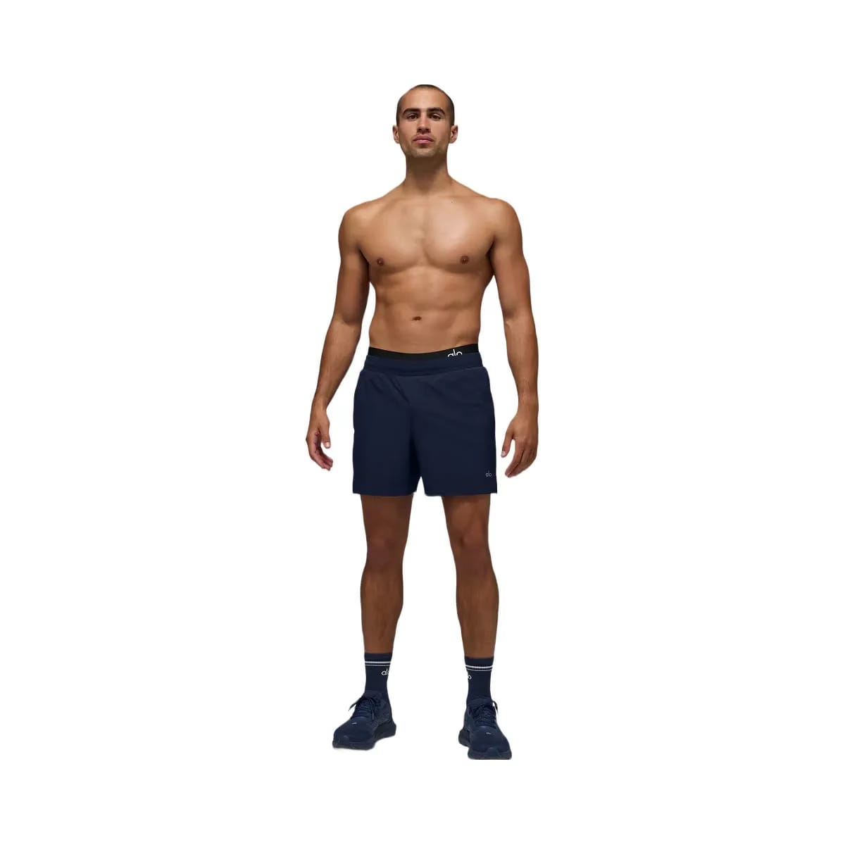 Alo Men's 5" Traction Running Short - Navy
