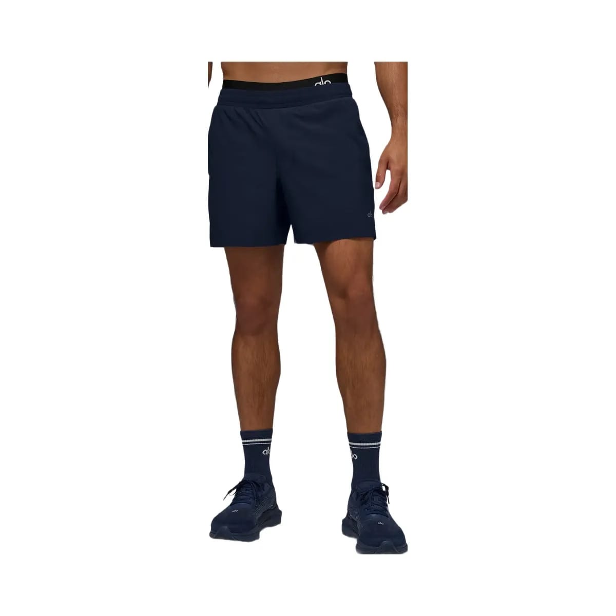 Alo Men's 5" Traction Running Short - Navy