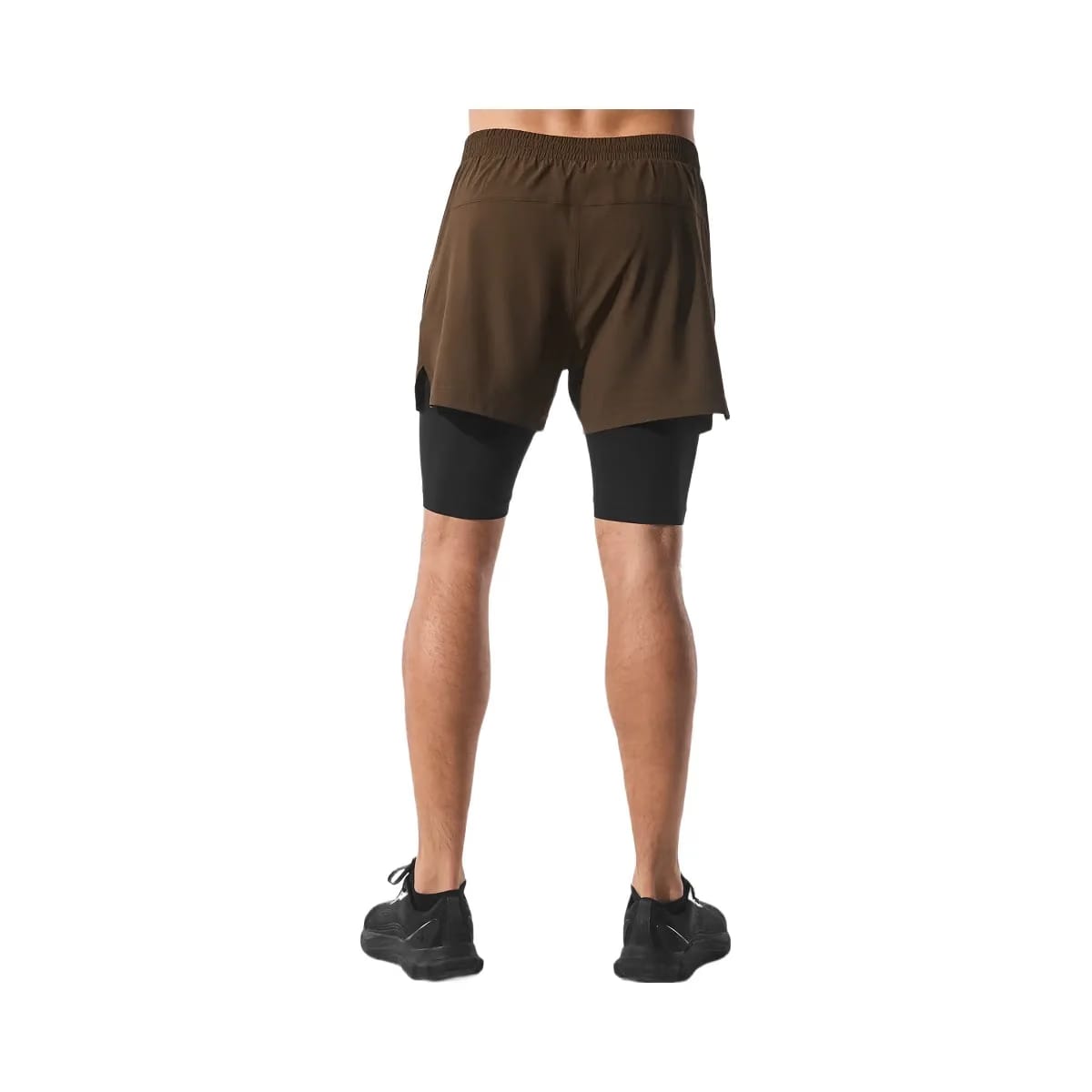 Alo Men's 5" Revival 2-in-1 Short - Espresso/Black
