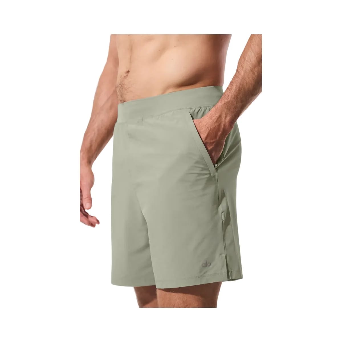 Alo Men's 7" Repetition Short - Limestone