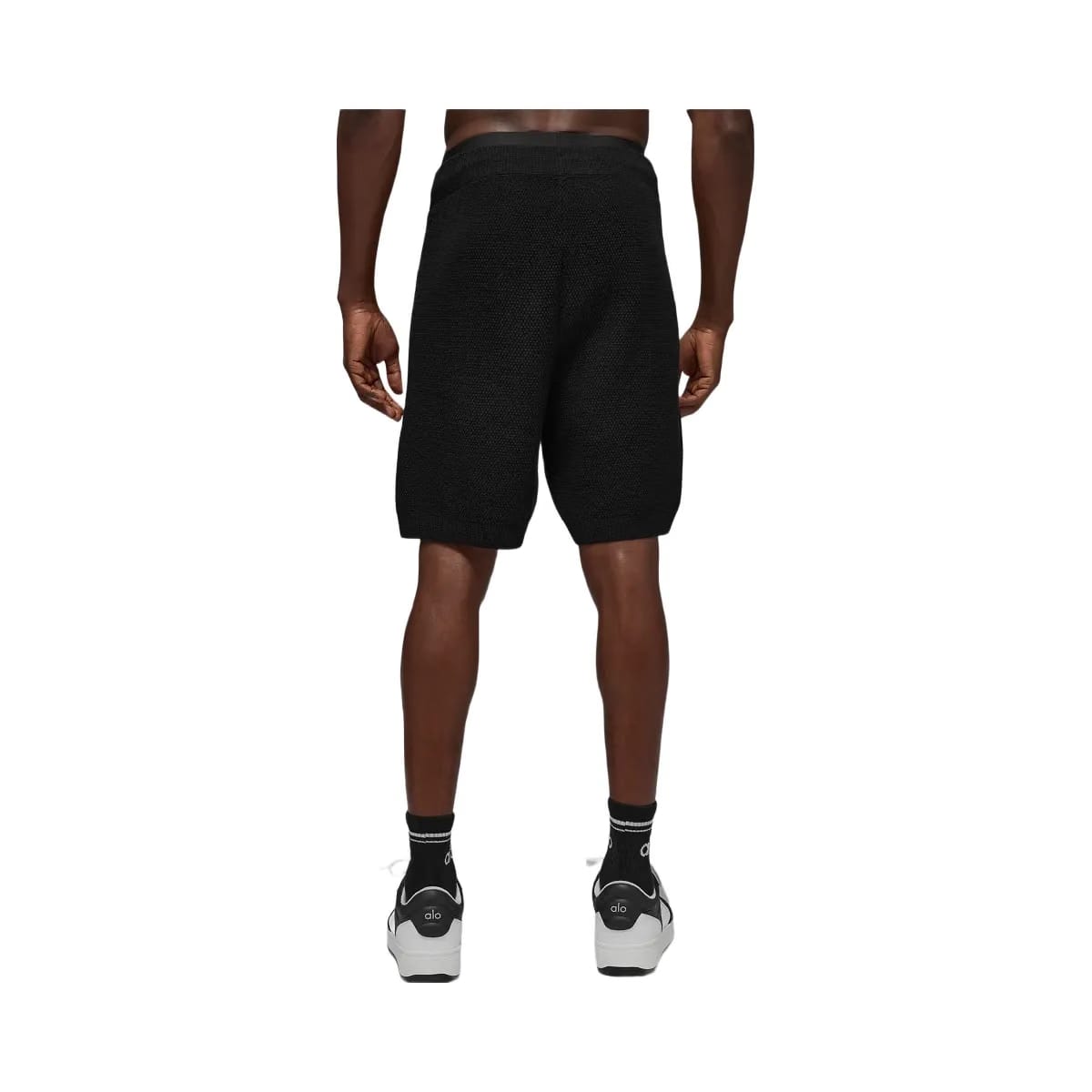 Alo Men's 7" Sports Club Sweater Knit Short - Black