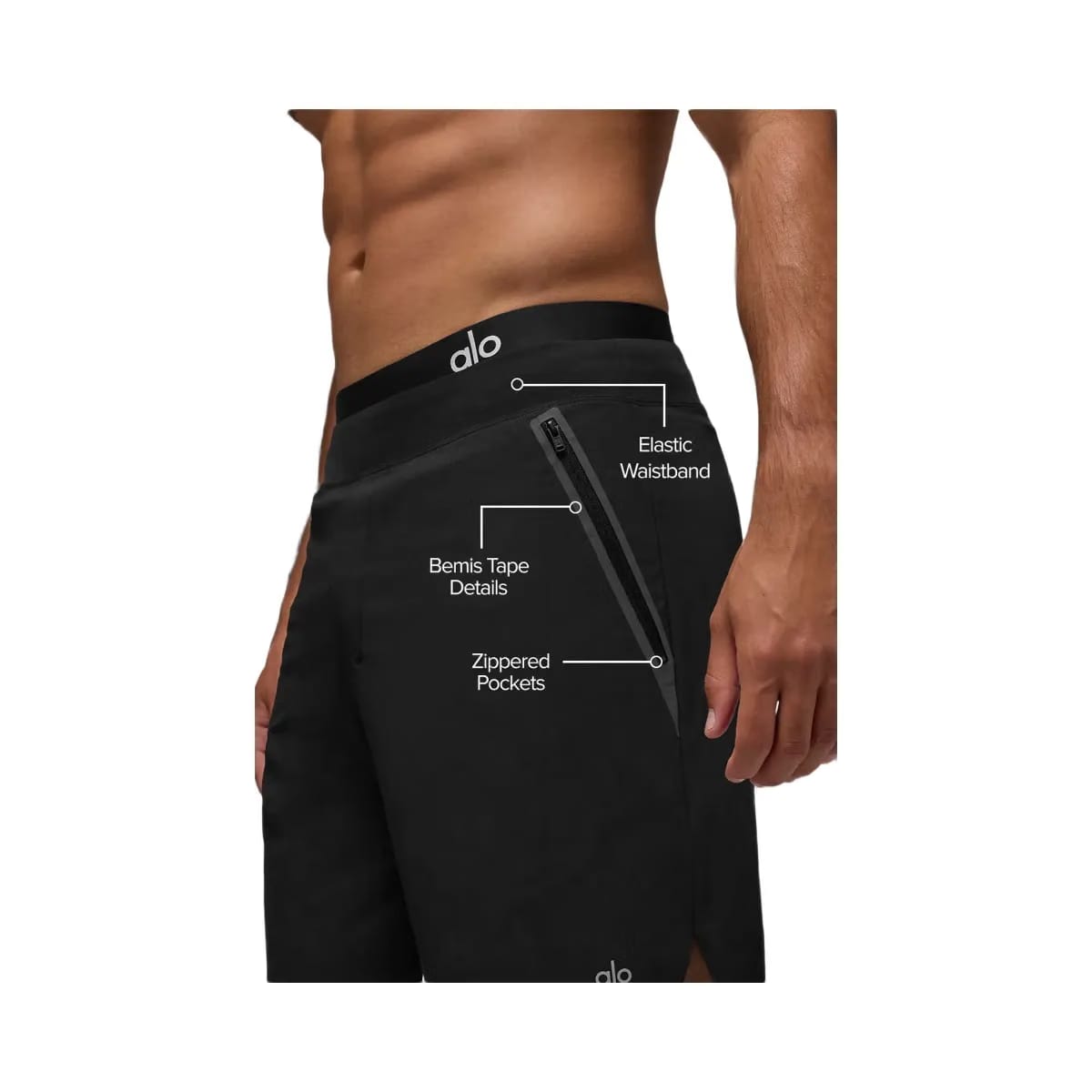 Alo Men's 7" Repetition Pro Short - Black