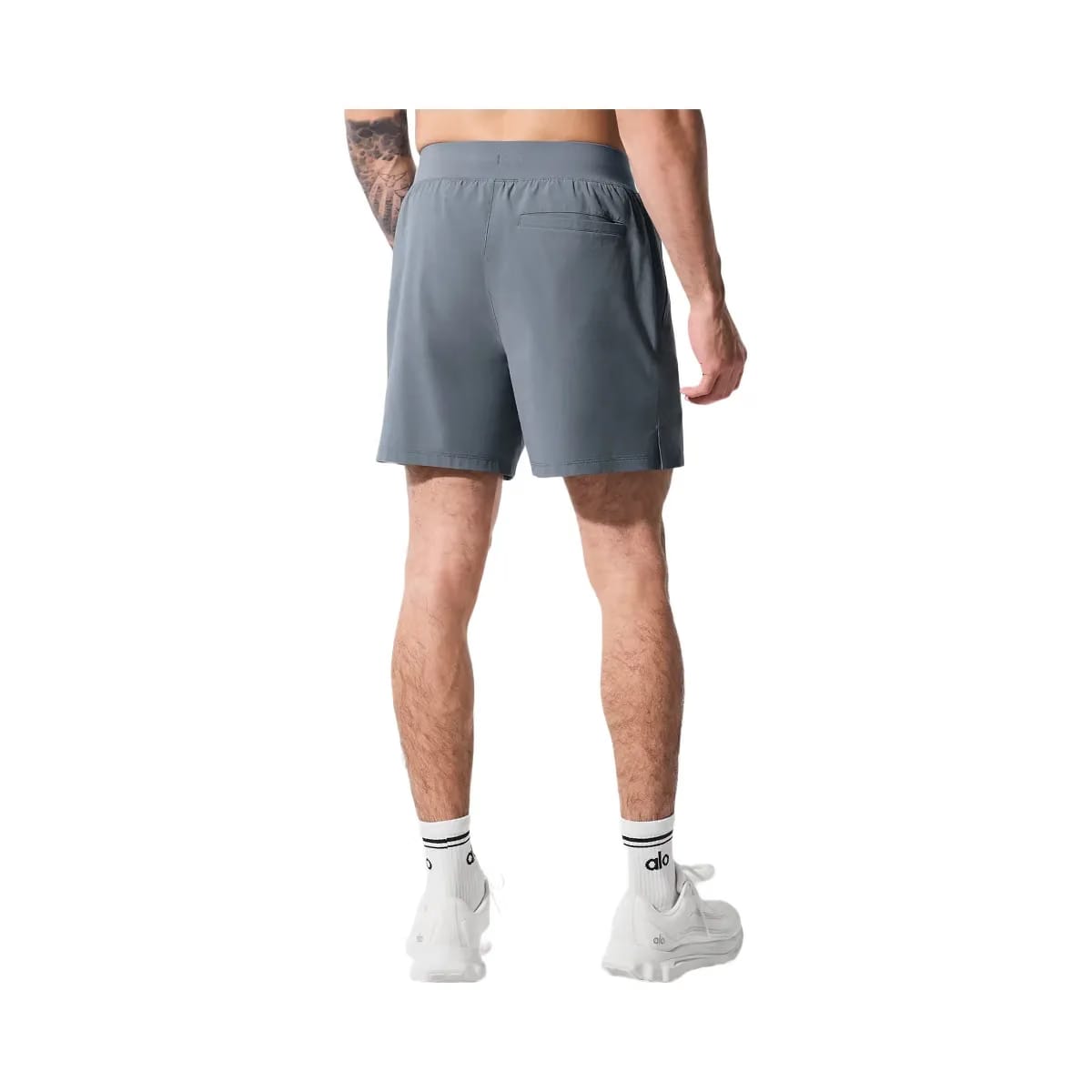 Alo Men's 5" Repetition Short - Steel Grey