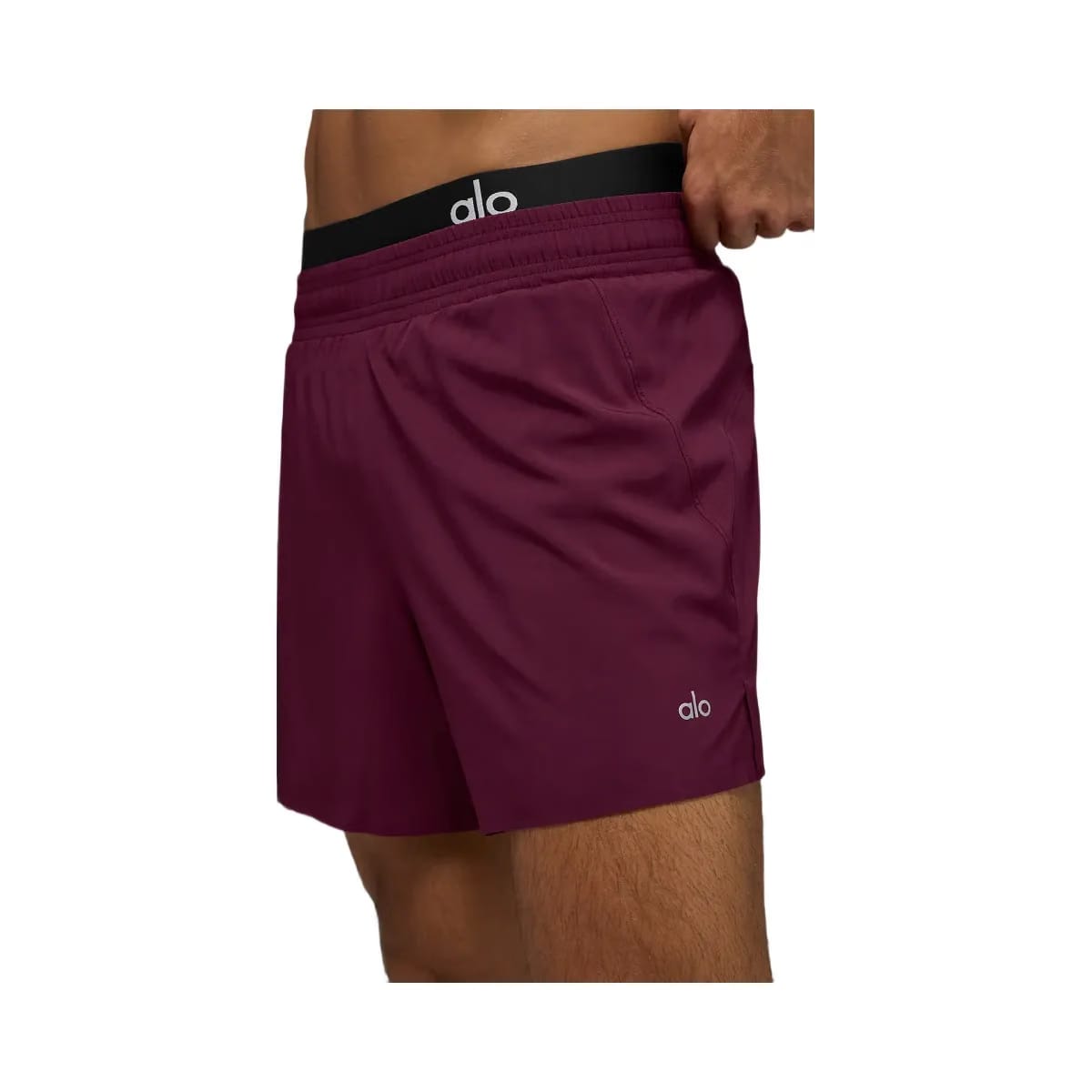 Alo Men's 5" Adapt Running Short - Burgundy