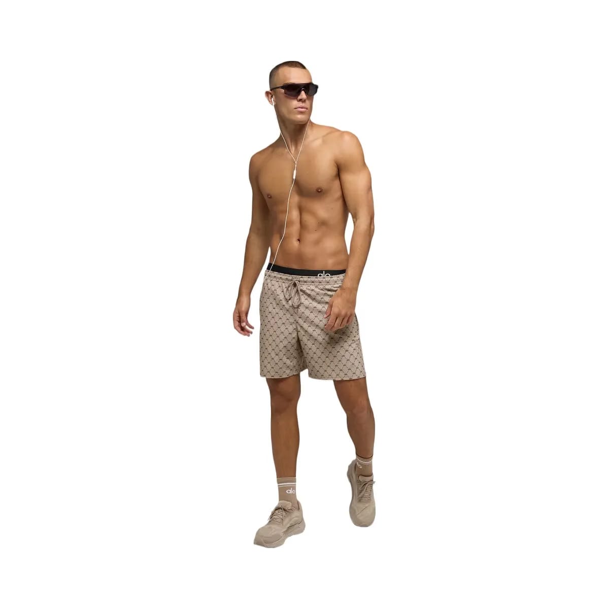 Alo Men's 7" Diamond Circuit Short - Gravel/Espresso
