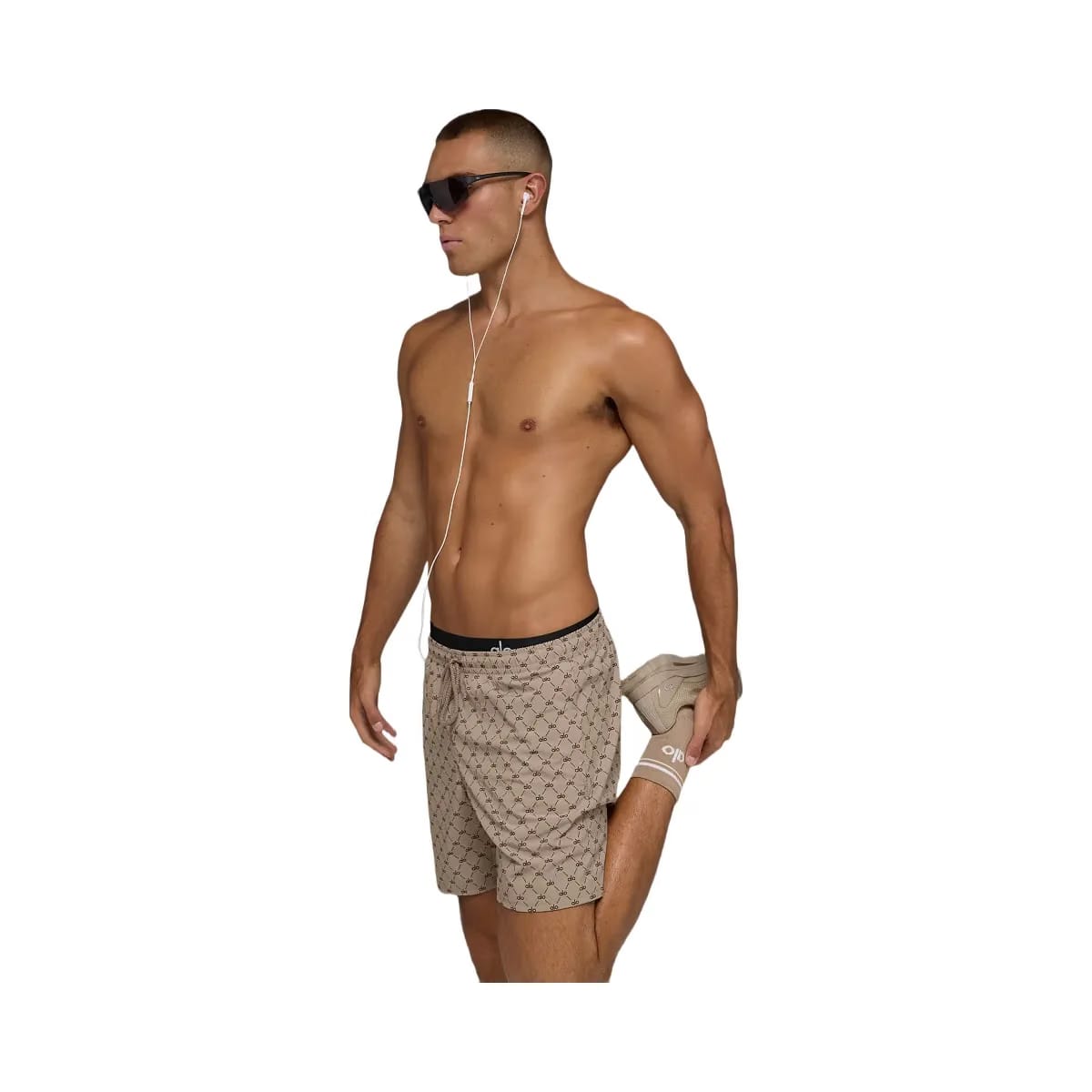 Alo Men's 7" Diamond Circuit Short - Gravel/Espresso