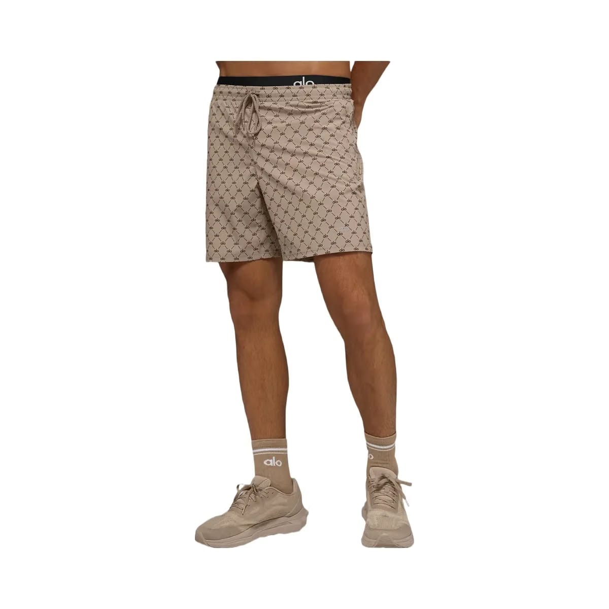 Alo Men's 7" Diamond Circuit Short - Gravel/Espresso
