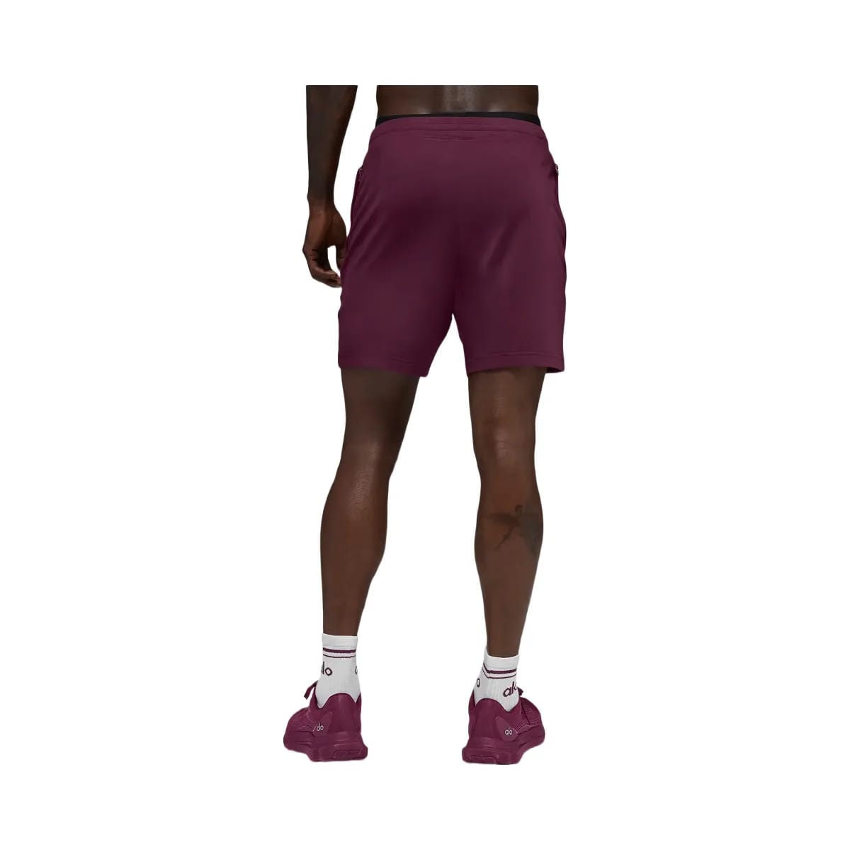 Alo Men's 7" Conquer React Performance Short - Burgundy