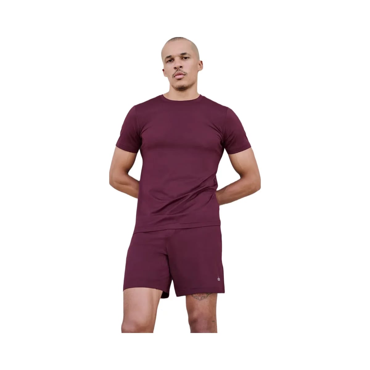 Alo Men's 7" Conquer React Performance Short - Burgundy