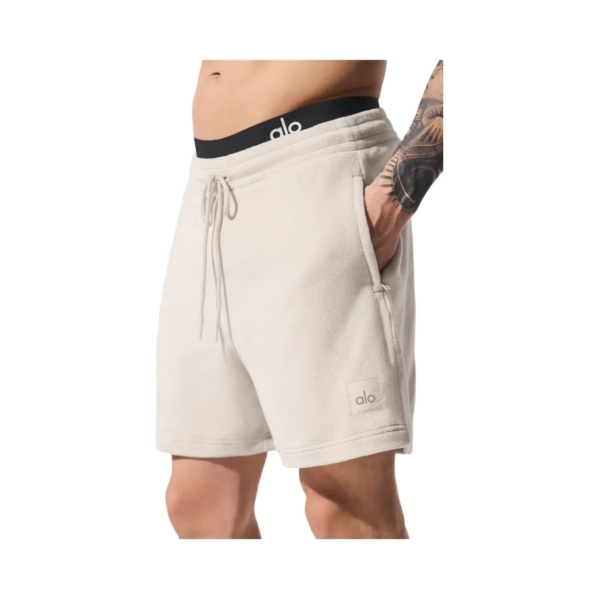 Alo Men's 7" Coastal Terry Short - Bone