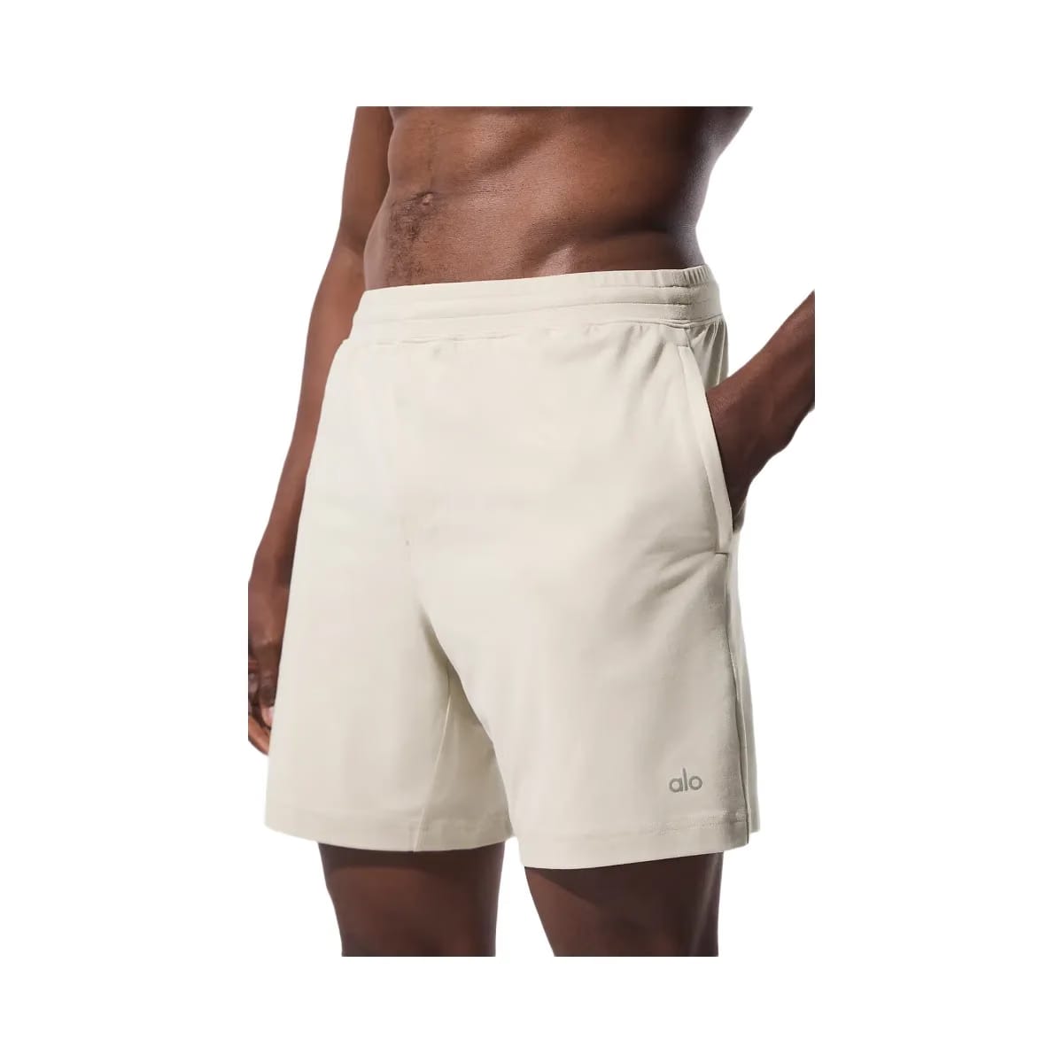Alo Men's 7" Conquer React Performance Short - Bone