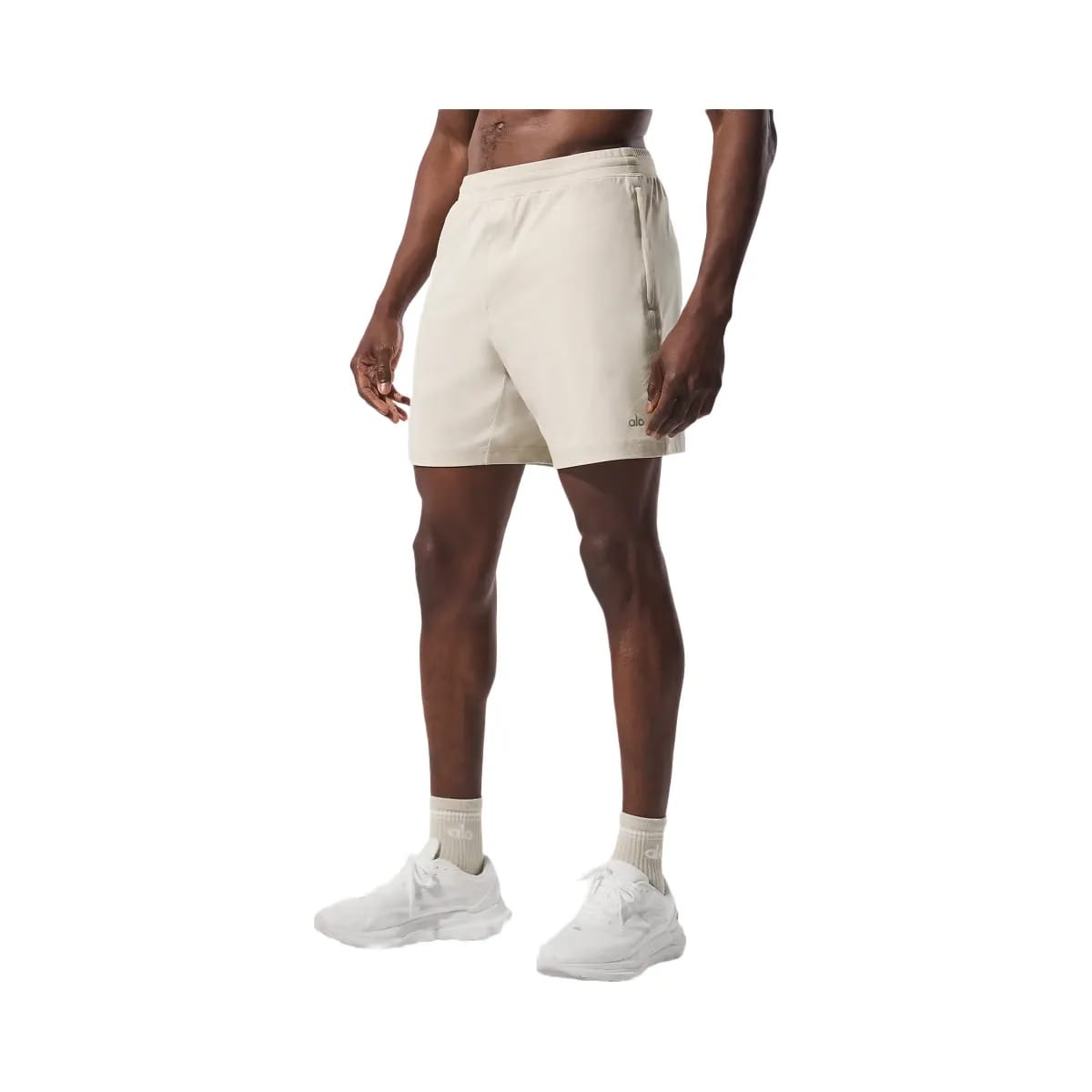 Alo Men's 7" Conquer React Performance Short - Bone