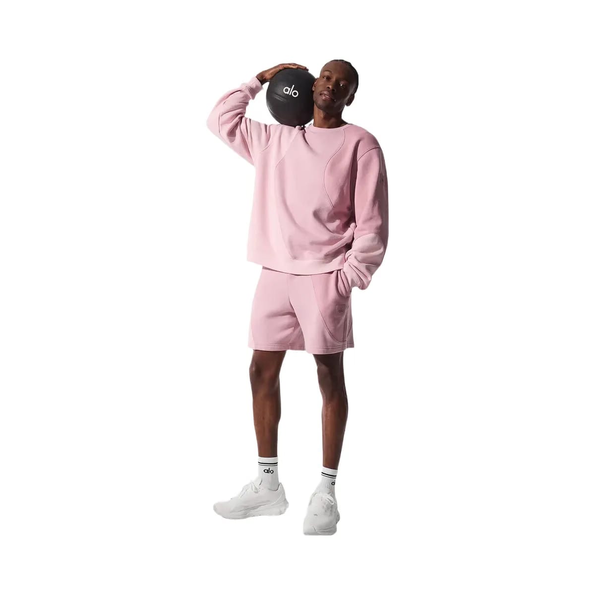 Alo Men's 7" Make Waves Short - Sunset Pink Tonal