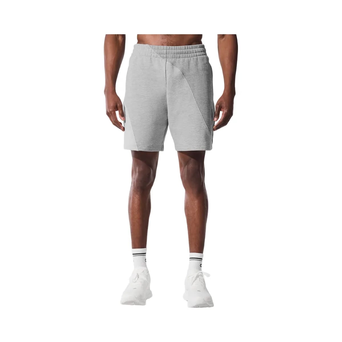 Alo Men's 7" Make Waves Short - Athletic Heather Grey Tonal