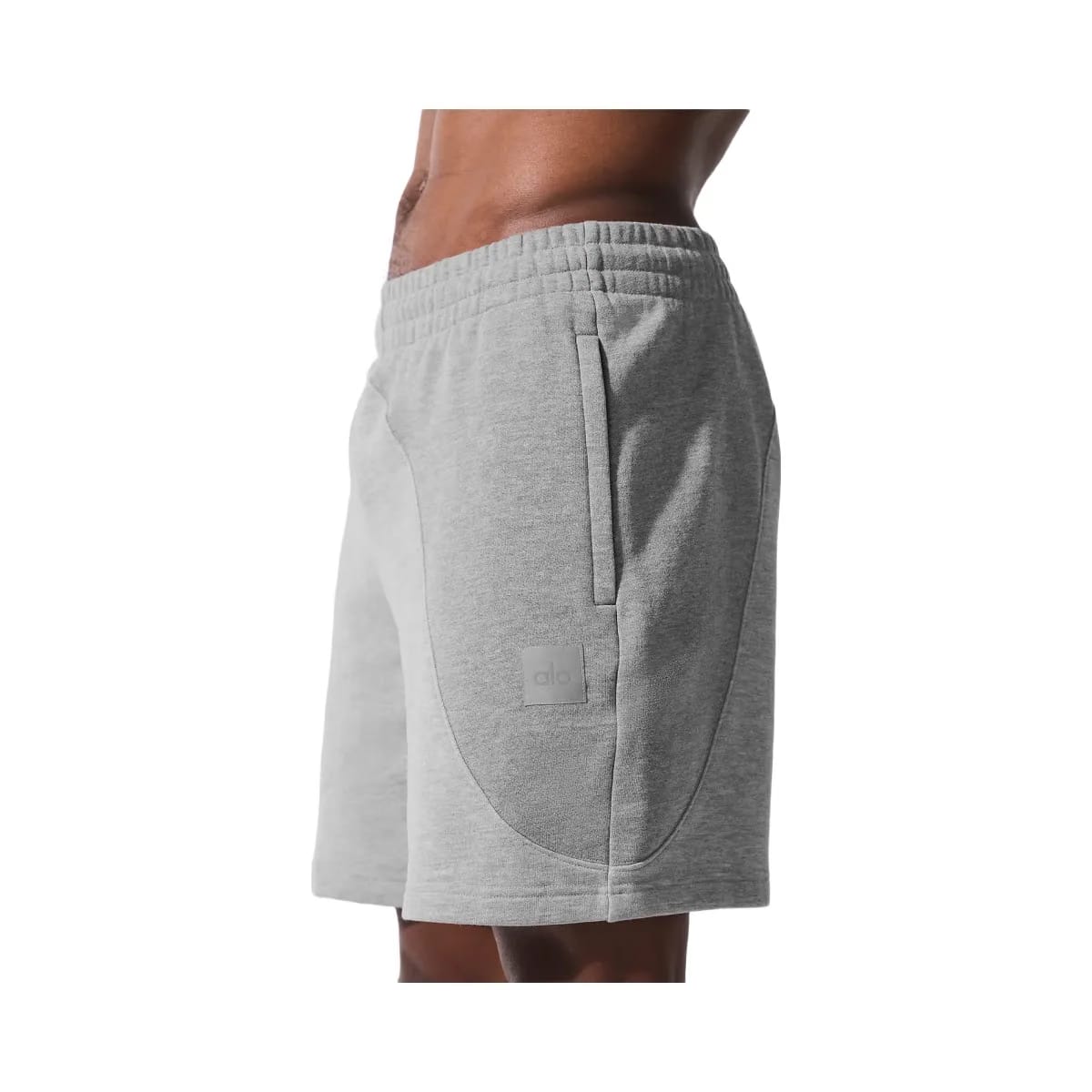 Alo Men's 7" Make Waves Short - Athletic Heather Grey Tonal