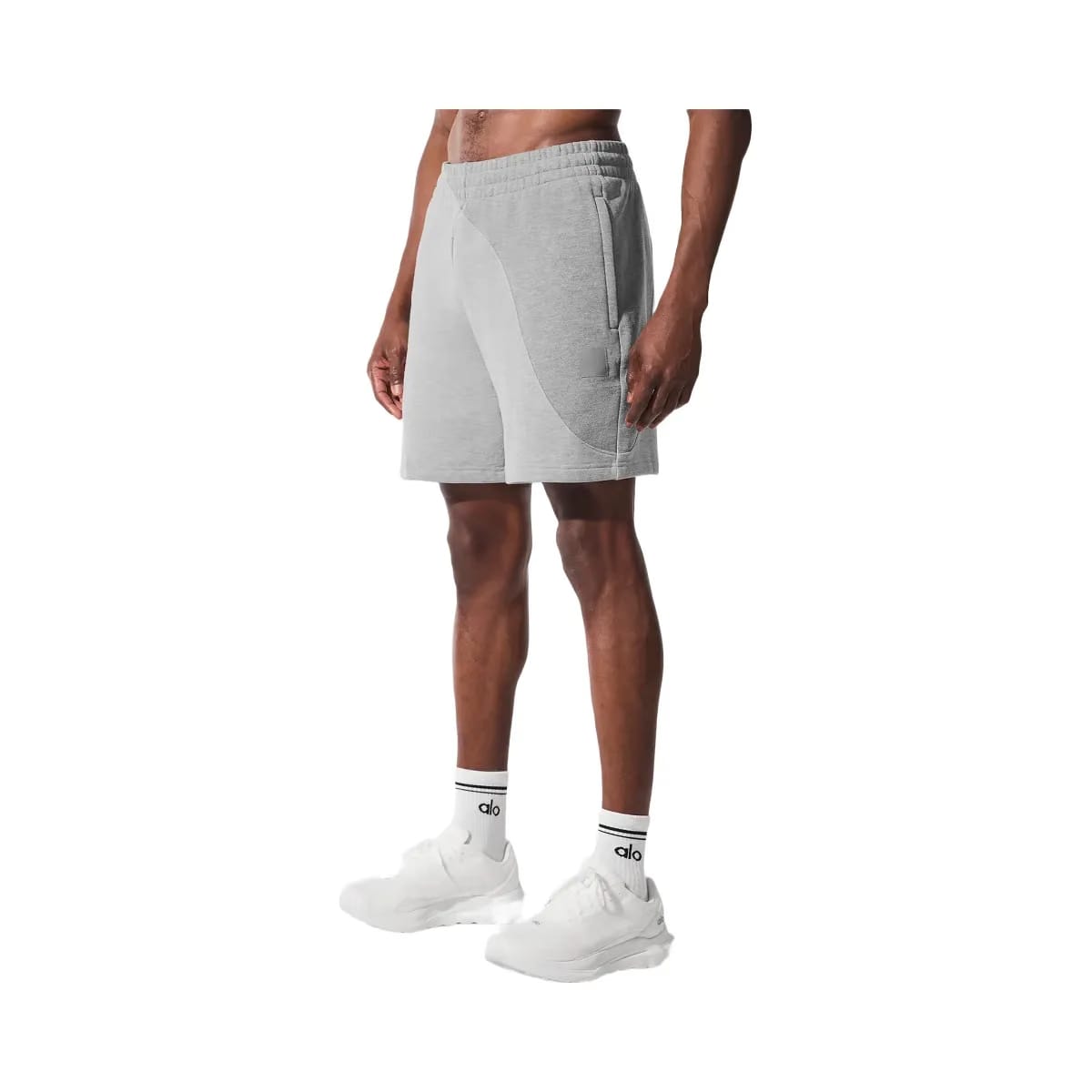 Alo Men's 7" Make Waves Short - Athletic Heather Grey Tonal