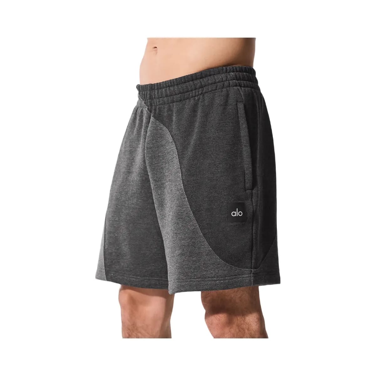 Alo Men's 7" Make Waves Short - Dark Heather Grey Tonal