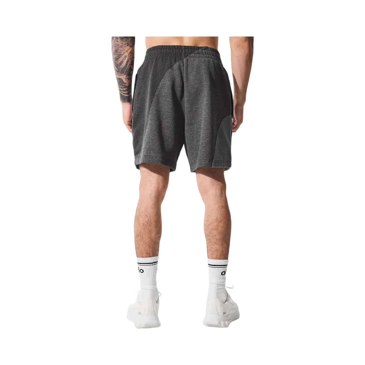 Alo Men's 7" Make Waves Short - Dark Heather Grey Tonal