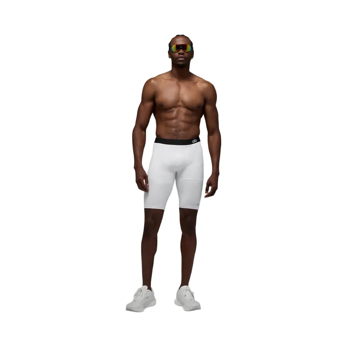 Alo Men's 9" Flight Compression Short - White
