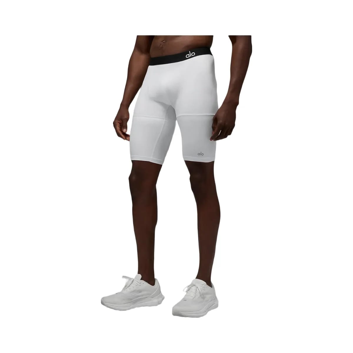 Alo Men's 9" Flight Compression Short - White