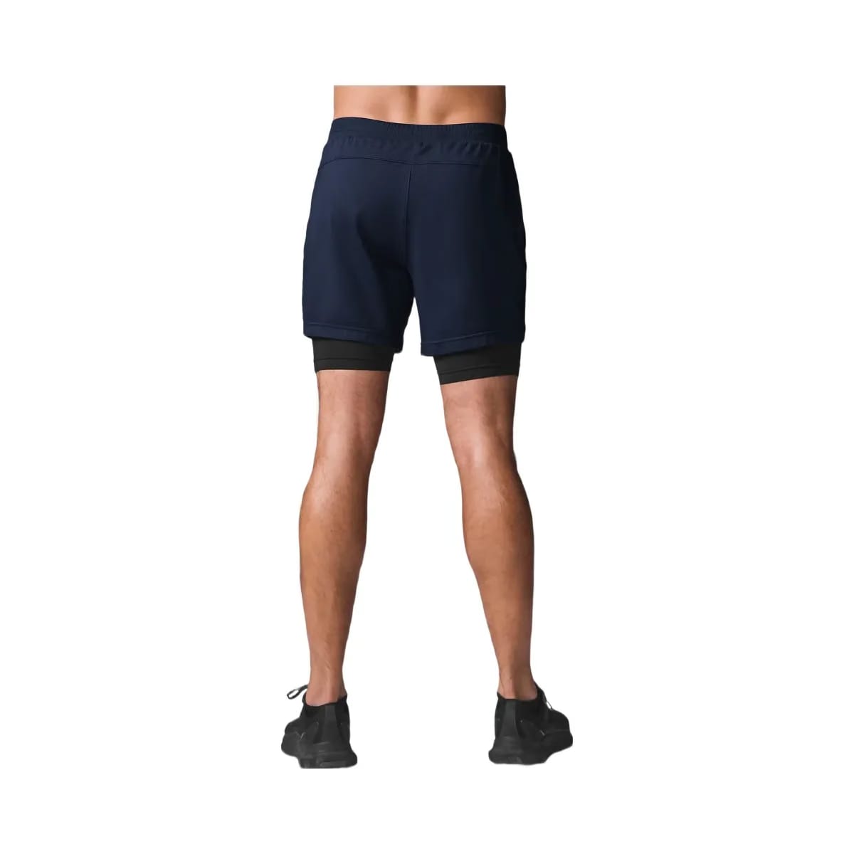 Alo Men's Conquer React 2-In-1 Performance Short - Navy/Black